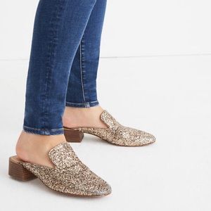 NWOT Madewell Willa Loafer Mule in Glitter